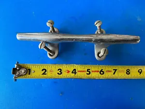 Vintage Brass Cleat 9” Open Base Perko An Mounting Bolts - Picture 1 of 2