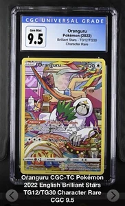 Pokemon CGC Grado 9,5 Gemme come nuovo Oranguru Full Art Brilliant Stars TG12 del TG 30 - Foto 1 di 2