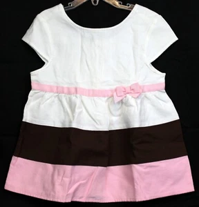 NEW 2008 Gymboree Ice Cream Social Easter Neapolitan Blouse White Chocolate Pink - Picture 1 of 6
