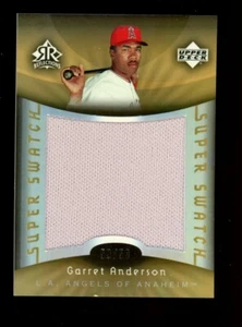 2005 Upper Deck Reflections Garrett Anderson Angels Super Swatch 50/50 - Picture 1 of 2