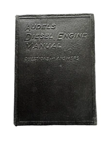 Audels Diesel Engine Manual Questions Answers Modern Theory Maintenance Vtg - Imagen 1 de 16