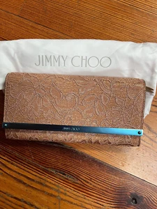 Jimmy Choo purse, beige lace, chain, small - Picture 1 of 5