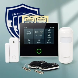 HOMSECUR Wireless WIFI 4G SMS Autodial LCD Home 4.3" Alarm System Touch Screen - Imagen 1 de 13