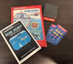 Sub Hunt IntelliVision Mattel Electronics #3408 Gamers Gatefold CIB USA - Picture 1 of 10