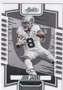 2023 Panini Absolute NFL Football No. 52 Josh Jacobs Green - Bild 1 von 2