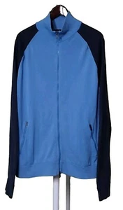 Vintage Banana Republic Mens XL Sweatshirt Blue Athletic Lounge Leisure Zip Dad - Picture 1 of 19