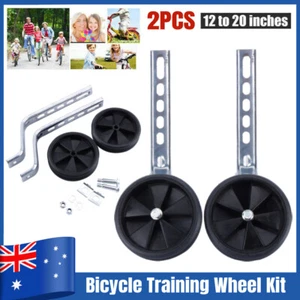 Children Bicycle Training LED Wheels Kid Bike Side Stabilizer For 12-20" Bike AU - Picture 1 of 12