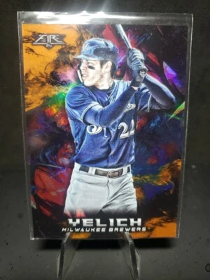 2018 Topps Fire Orange /299 Christian Yelich #104 - Image 1 of 2