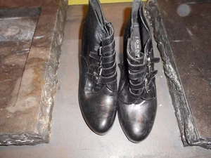 CHAUSSURES SEXY FETISH TALONS 10 CMS DOMINATRICE MARQUE JONAK NOIRS T 40 BE 12€ - Picture 1 of 12