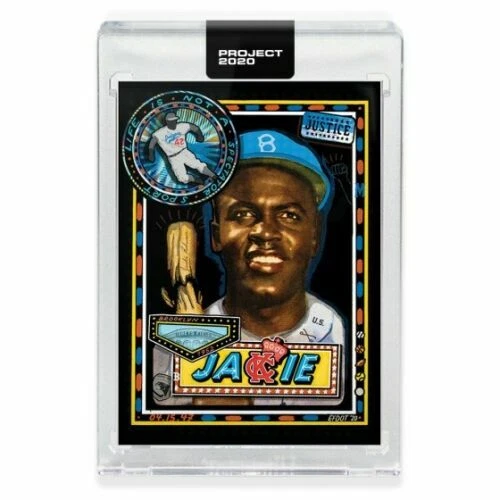 Topps Project 2020 #114 Jackie Robinson By Efdot 1952 CONFIRMED - Image 1 of 2