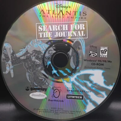 Atlantis The Lost Empire Search for The Journal Disney's (PC Windows, 2001) Disc - Image 1 of 2
