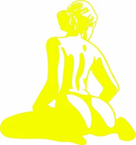 Adult Sexy Girl Car Bumper Window Vinyl Decal Sticker Woman PinUp Truck Banners - Picture 1 of 13