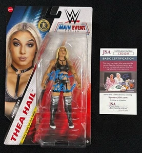 Figura de acción firmada por Thea Hail WWE NXT Series 151 evento principal certificado de autenticidad JSA Chase U - Imagen 1 de 3
