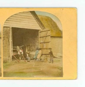 B3437 T R Williams 42, Scenes In Our Village, Bread & Cheese In The Barn D - Picture 1 of 3