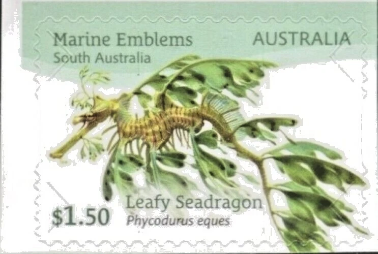 Australia 2024 - $1,50 emblemas marinos (Leafy Seadragon) autoadhesivo - MNH Foto 1 de 1
