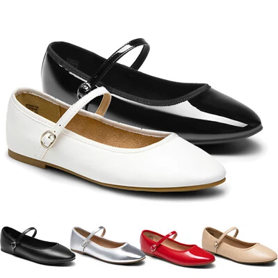 Women's Flats Shoes Mary Jane Shoes Round Toe Comfortable Slip-on Soft Shoes - Image 1 of 2