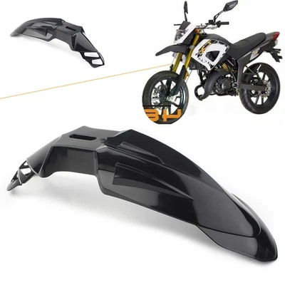 Blk Motard Supermoto Universal Front Fender For Yamaha Honda Kawasaki Suzuki Foto 1 de 4