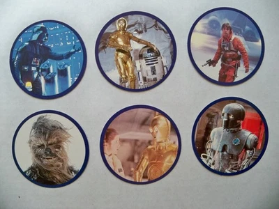 1980 Star Wars York Peanut Butter Round Disc Cards Complete Set of 6 - Image 1 of 2