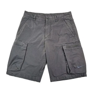 Pantalones Cortos Nike Cargo Para Hombre 30 (M) Gris Ripstop Múltiples Bolsillos Bordados Swoosh - Imagen 1 de 12
