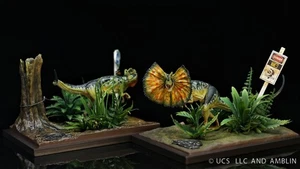 DINO DREAM Jurassic Dilophosaurus Set 1/15 Limited Dinosaur Statue New In Stock - Picture 1 of 13