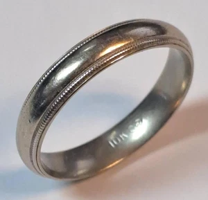 Tessler & Weiss Ring 10K Weißgold Ehering 3,1 Gramm Größe 8 TW - Bild 1 von 5