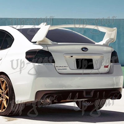 Alerón trasero ABS para Subaru WRX STI 15-21 estilo OE cristal pintado blanco Foto 1 de 4