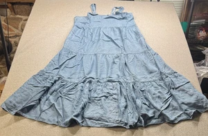 The Drop Damen Core Britt-01 Kleid Tencel Chambray XL Neu mit Etikett - Bild 1 von 9