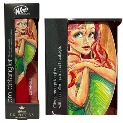 New Wet Brush Pro Disney Princess Ariel Pro Detangler Hairbrush Little Mermaid - Image 1 of 4