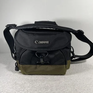 CANON Camera Custom Gadget Bag 100EG Black/Olive  W/Strap Strap Zip Waterproof - Picture 1 of 15