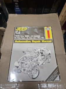 1949-1986 JEEP WRANGLER CJ SERVICE MANUAL SHOP BOOK HAYNES REPAIR - Picture 1 of 2