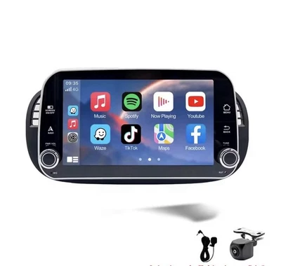 Autoradio 8” Android Wireless CarPlay per FIAT 500 (07-15) + Retrocamera Omaggio - Immagine 1 di 4