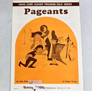 Pageants Piano Solo Spartiti Roger Grove 1973 Programma David Carr Glover - Foto 1 di 6
