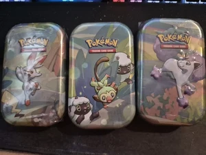 Set of 3 EMPTY Pokemon TCG Galar Pals Mini Tins - Picture 1 of 1