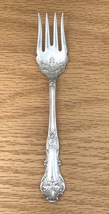 1847 Rogers Bros Triple Charter Oak Acorn Salad Dessert Fork NO Mono - Picture 1 of 9