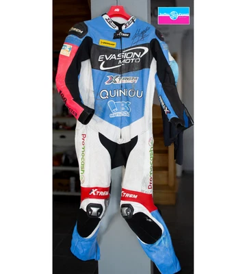 Combinaison portée Baptiste Felgerolles 24 heures du Mans moto  charity - Photo 1/4