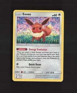 Tarjeta Pokémon Eevee 11/12 McDonalds 2018 HOLO BLEED Holo rara LP+ - Imagen 1 de 10