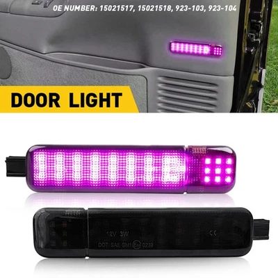 Светодиодная подсветка внутренней дверной панели для Chevrolet и GMC C/K 1500 2500 3500 - Изображение 1 из 4