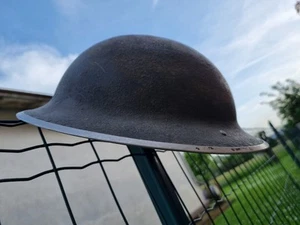 Elmetto Brodie Inglese Originale Ww2 Campagna D'Italia Seconda Guerra Mondiale - Foto 1 di 11