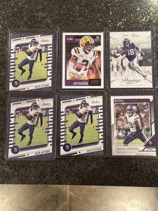 Justin Jefferson 6 Karten Lot, Rookie Card, Minnesota Vikings - Bild 1 von 6