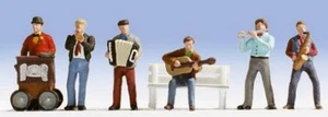 15563 NOCH HO 6 VERSCHIEDENE STRAßENMUSIKER + ZUBEHÖR - Bild 1 von 1