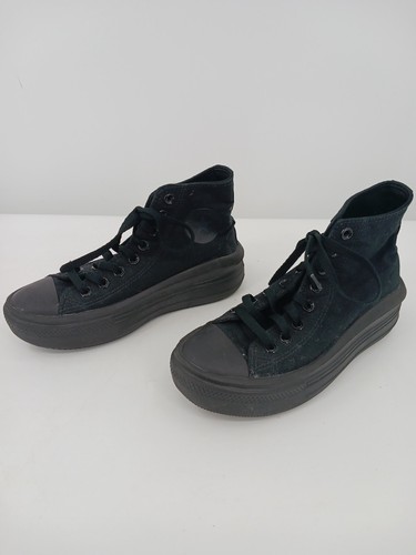 Scarpe donna Converse 8 nere sneakers casual cravatta tessuto 570014C punta cappuccio