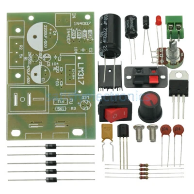 LM317 Step Down DC 5V-35V to 1.25V-30V DIY Kit AC/DC Power Supply Module - Image 1 of 4