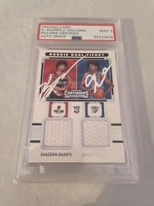 2022-23 Panini Contenders Basketball Shaedon Sharpe Jalen Williams Dual RPA 9 - Picture 1 of 1