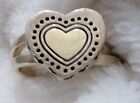 925 Sterling Silver Heart Ring Size 6