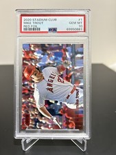 2020 Topps Stadium Club Mike Trout Red Foil #1 Los Angeles Angels PSA 10