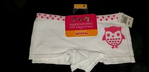 Maidenform Self Expressions Girl Boy Shorts Set Of 2 SzM (7/8) 1White,Pink/White - Picture 1 of 3
