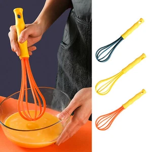 Plastic Whisk Kitchen Utensil Wisk For Blending and Stirring Hand Frother Mixer - Picture 1 of 14