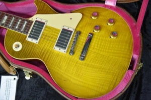 Gibson Historic Collection 1960 Les Paul Standard V2 Neck Green Lemon Fade Gloss - Picture 1 of 9