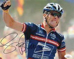 Lance Armstrong signed Tour De France Cycling 8x10 autographed JSA COA #2 - Picture 1 of 2