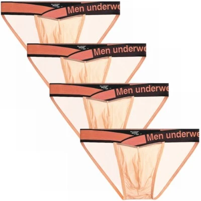 Ropa interior para hombre calzoncillos bikini paquete de 1,4 bolsas abultadas bragas calzoncillos transpirables Foto 1 de 4